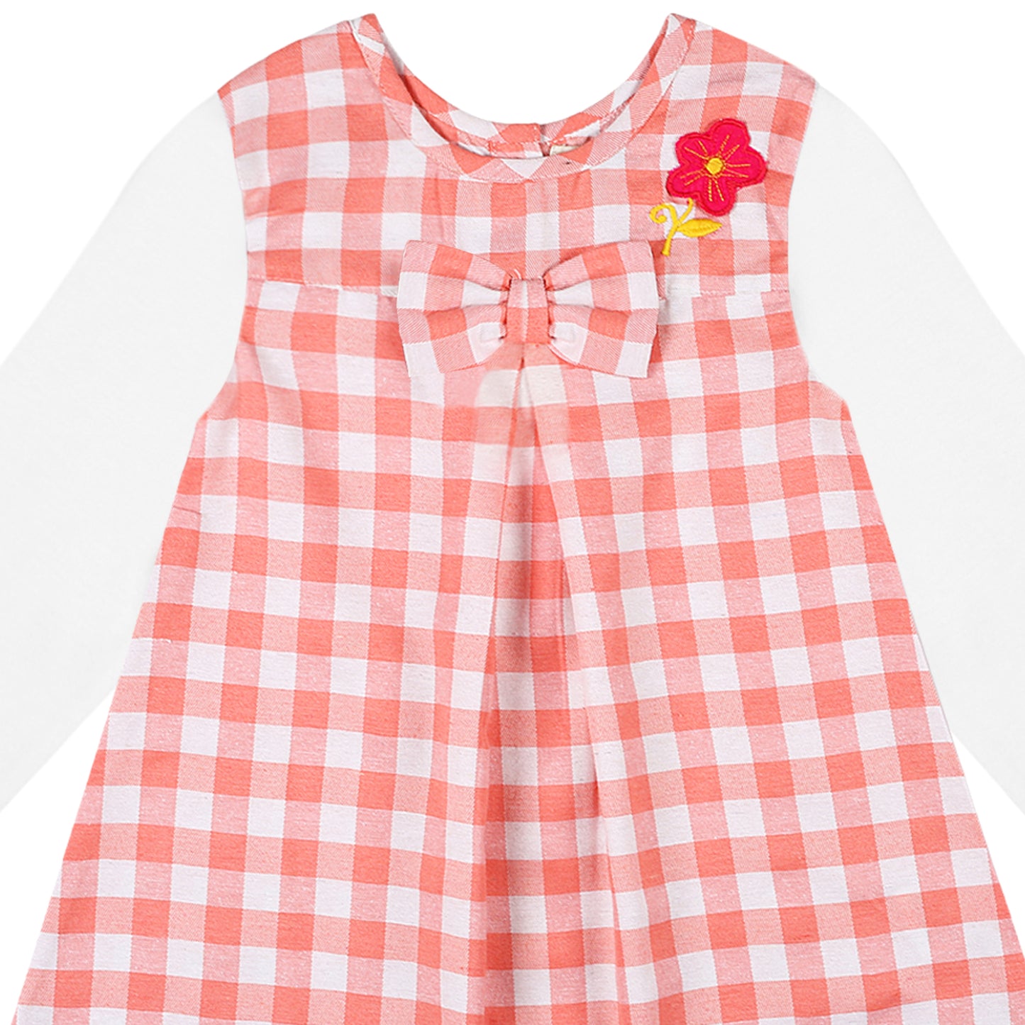 Shoppertree Light pink Checkered A-line dress