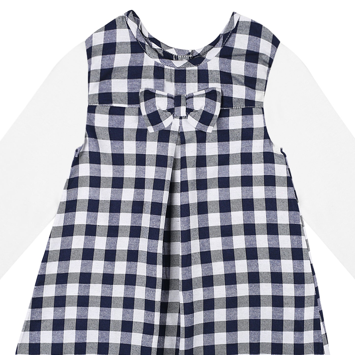 Shoppertree Navy Blue Checkered A-line dress