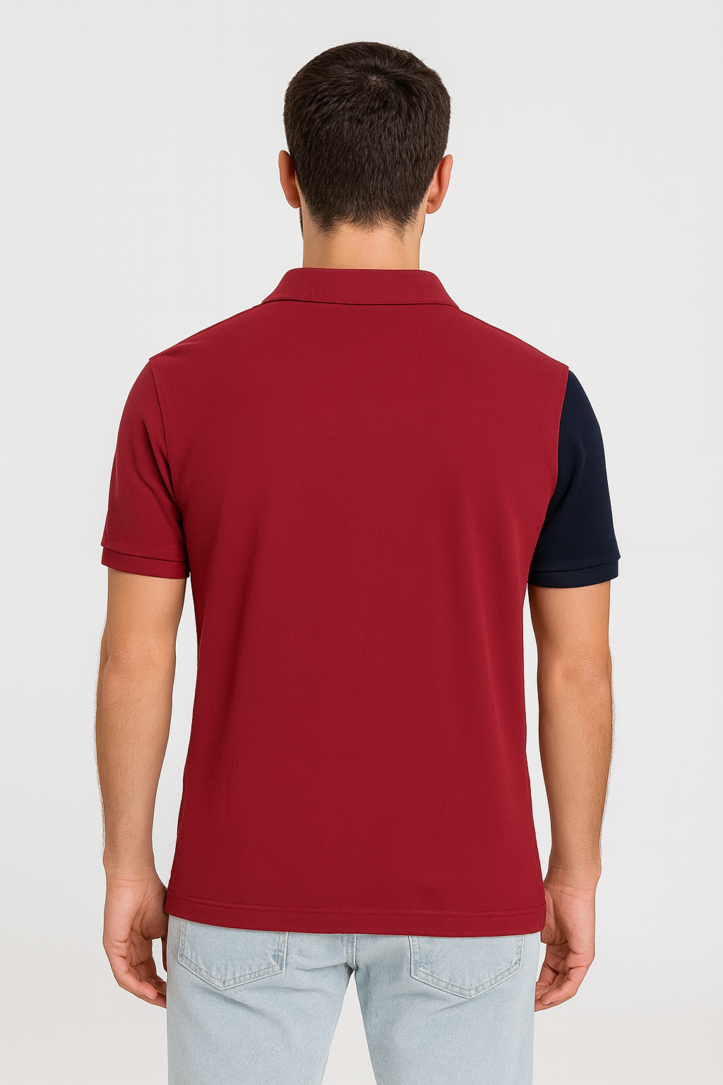 The black base Cotton Matty Polo T-shirt