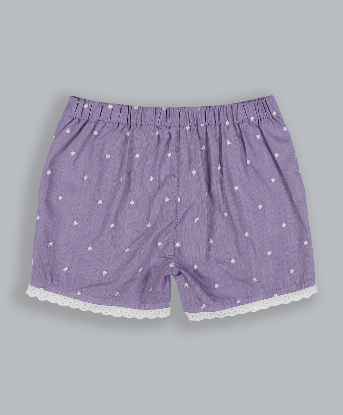 Shoppertree Purple Emboidered Dungree set for girl's