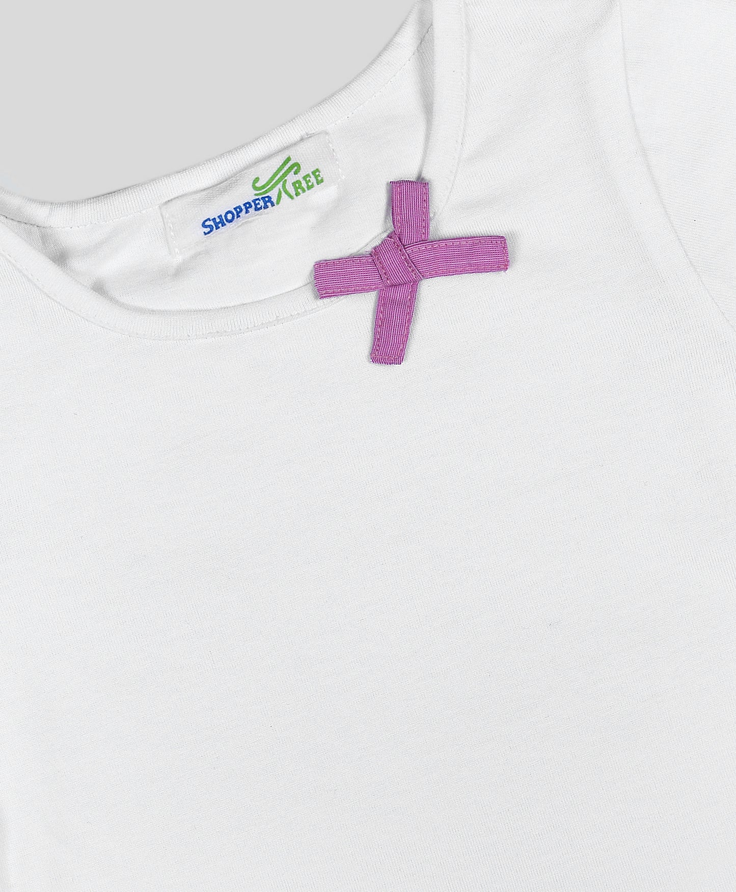 Shoppertree White Clothing set for girl's