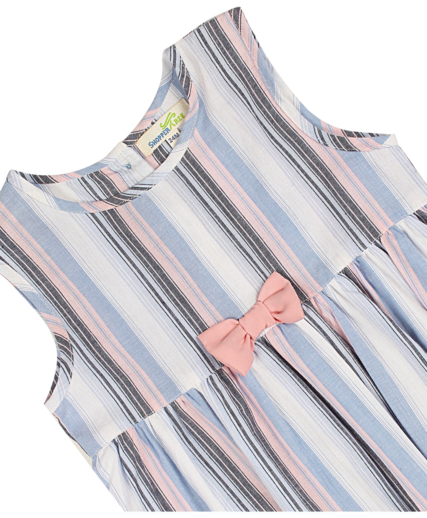 Shoppertree Striped casual dress for girl's