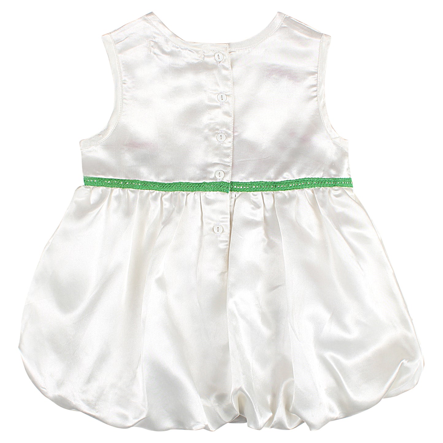 Shoppertree Embroidered cream party wear dress