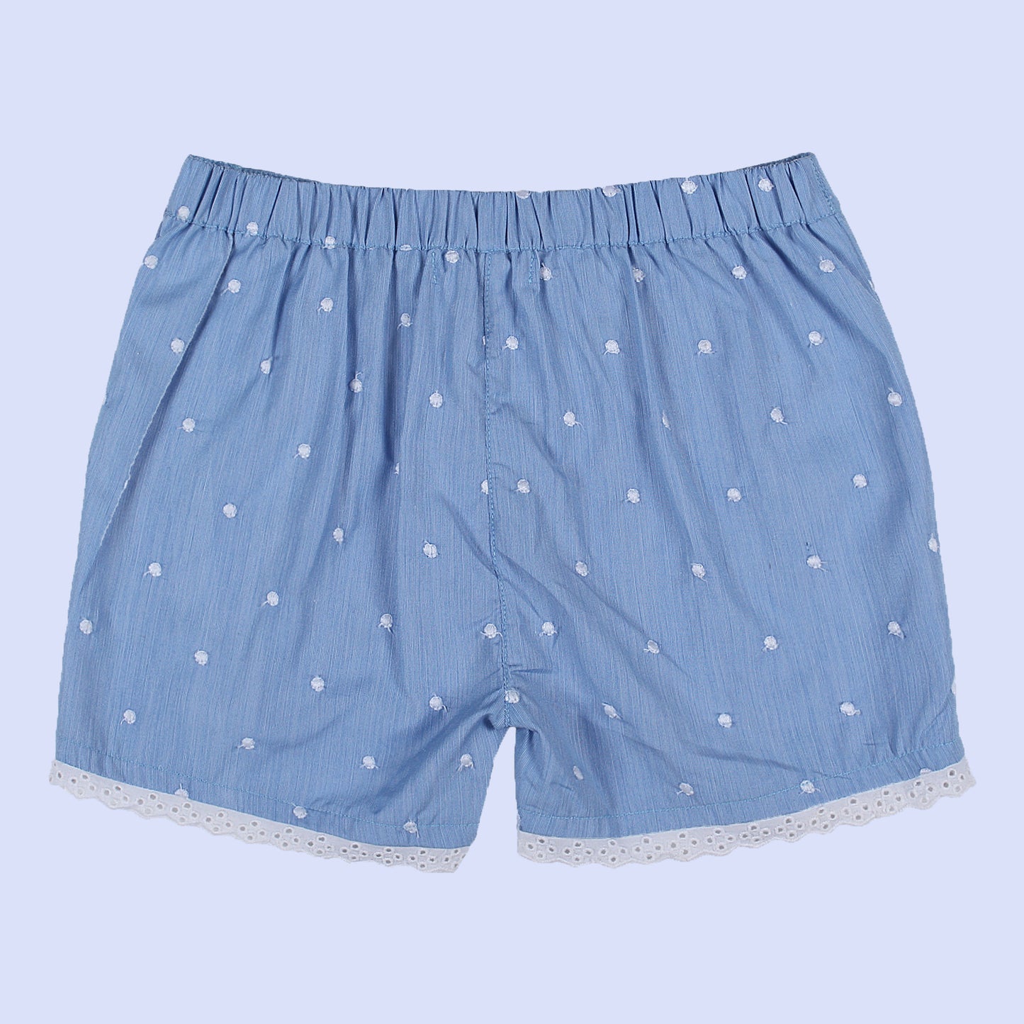 Shoppertree Light Blue Embroidered T-shirt and Short set