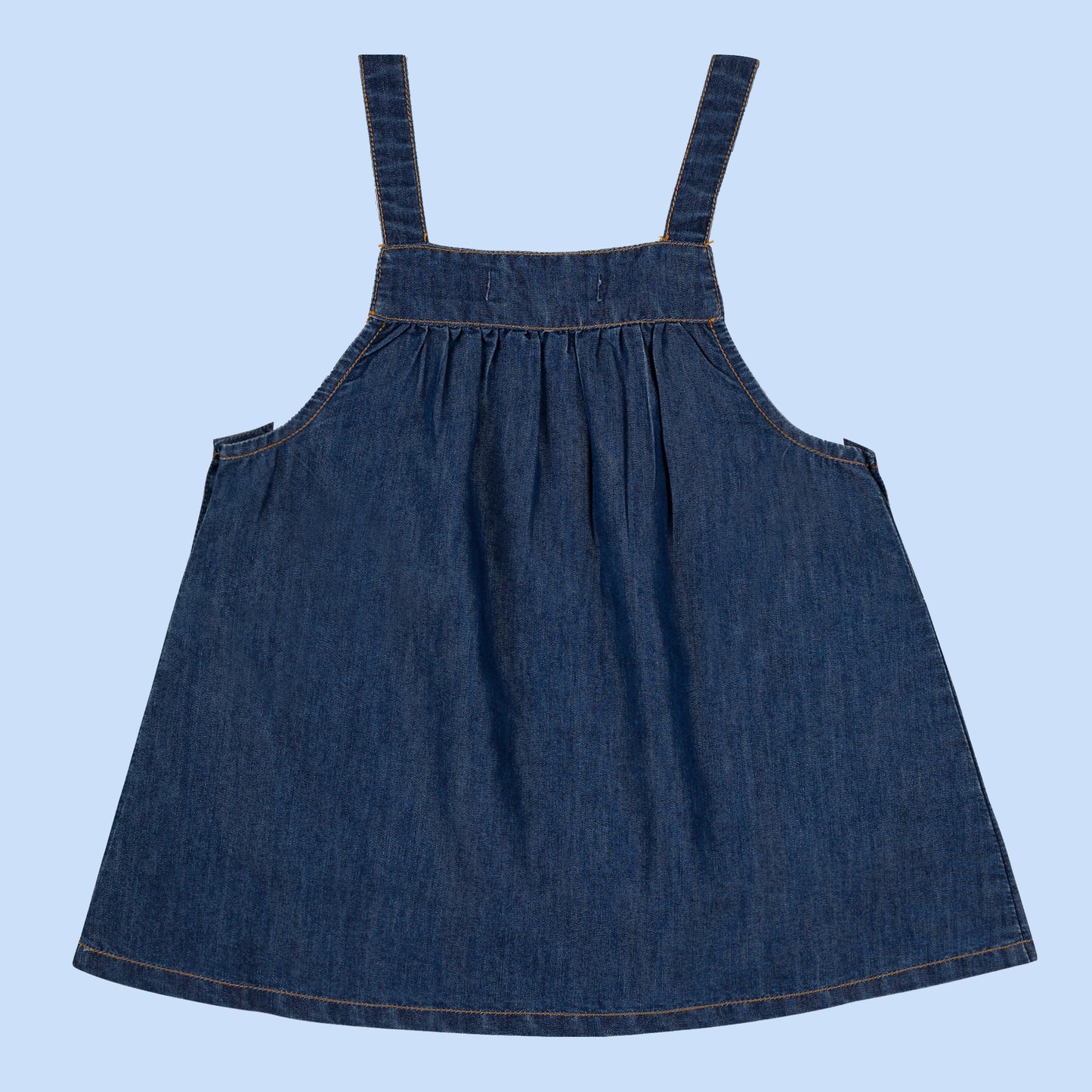 Shoppertree Dark blue Denim Dungaree with T-shirt
