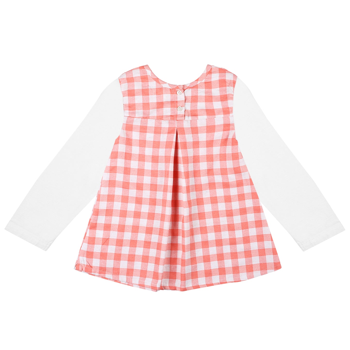 Shoppertree Light pink Checkered A-line dress