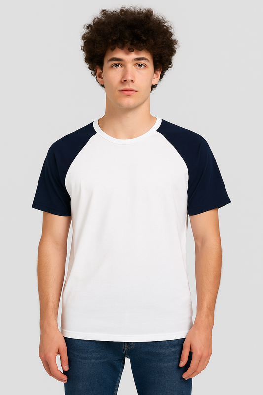 Cotton Round Neck T-shirt- White