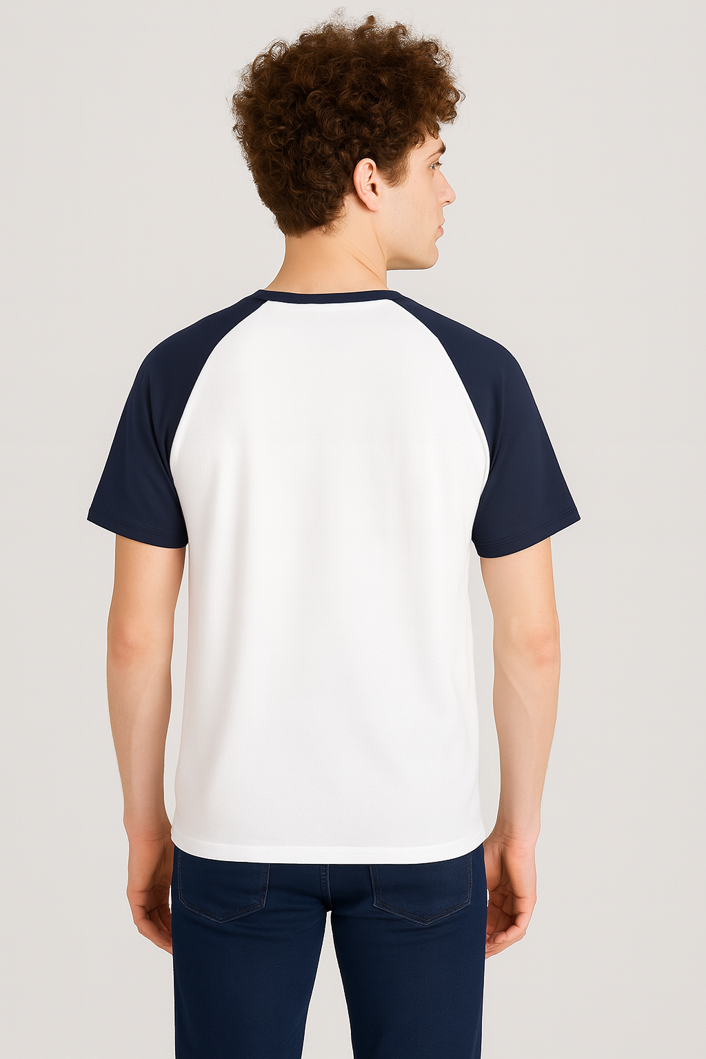 Cotton Round Neck T-shirt- White