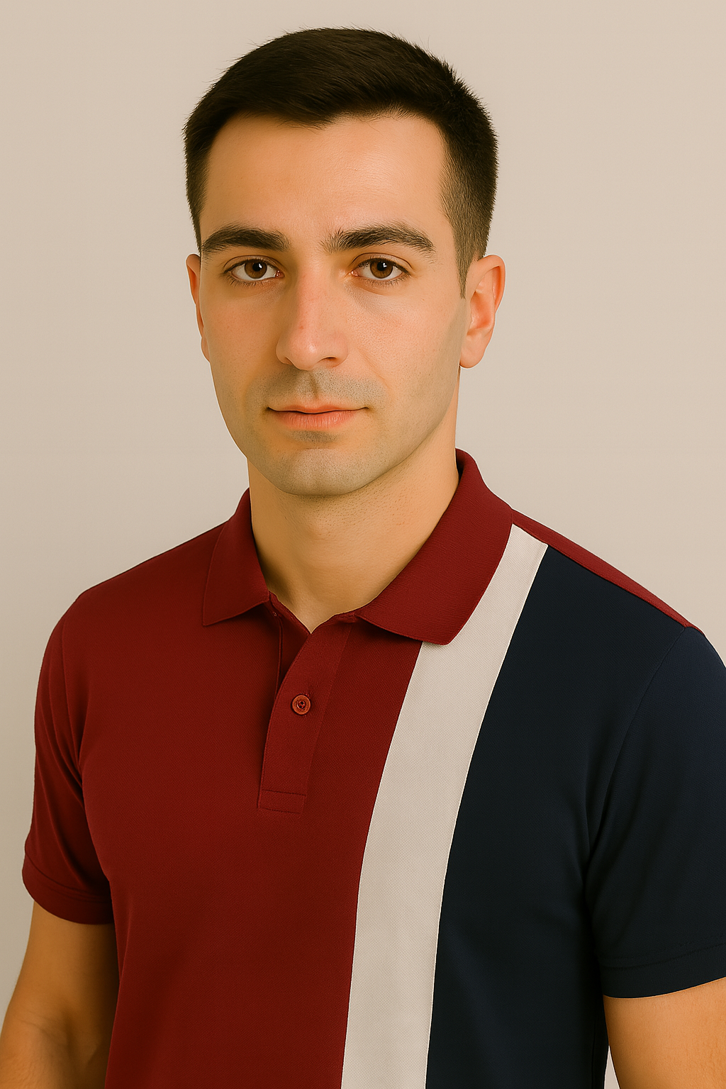 Maroon Cotton Matty Polo T-shirt