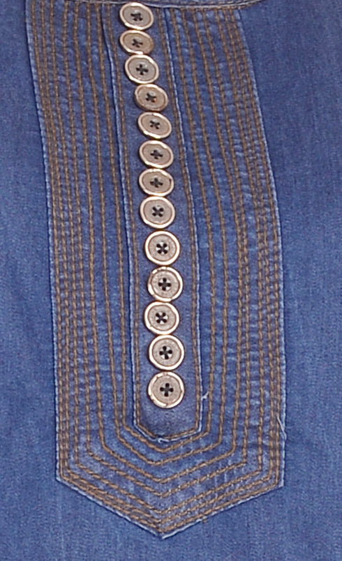Shoppertree Blue Denim Kurta for Woman