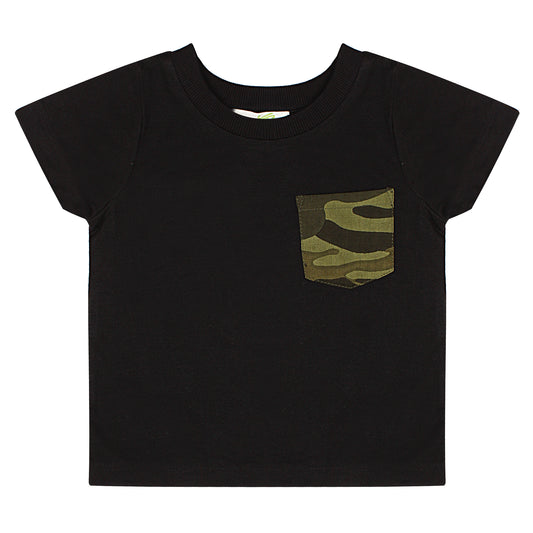 Shoppertree Solid black T-shirt