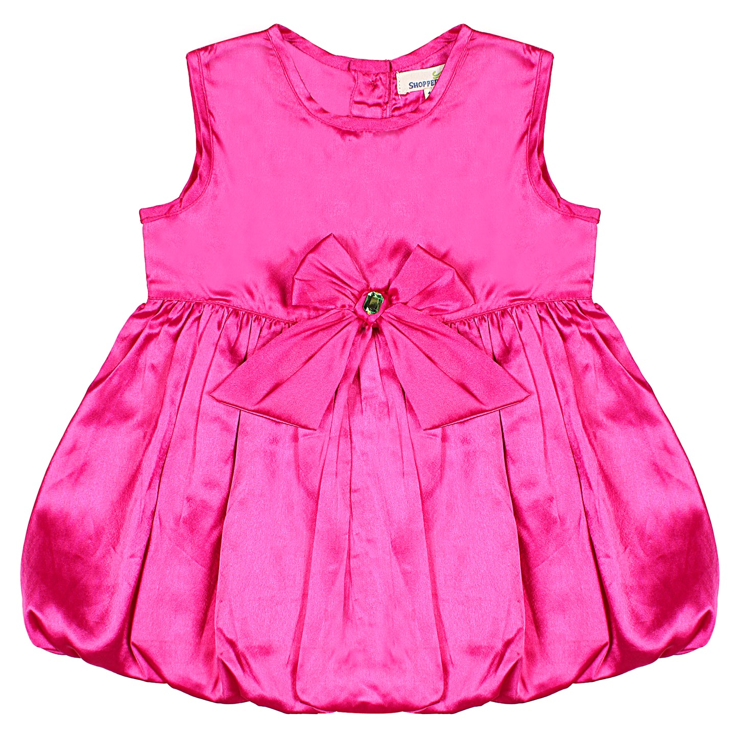 SHOPPERTREE Rani Pink Satin Party Dress – Rani