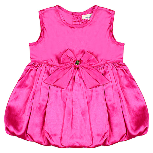 SHOPPERTREE Rani Pink Satin Party Dress – Rani