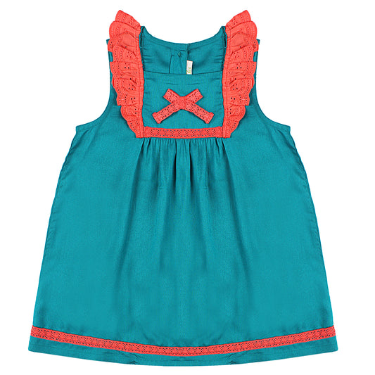 Shoppertree Dark Green Solid Dress