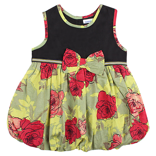ShoppereTree Green Floral Printed Dress