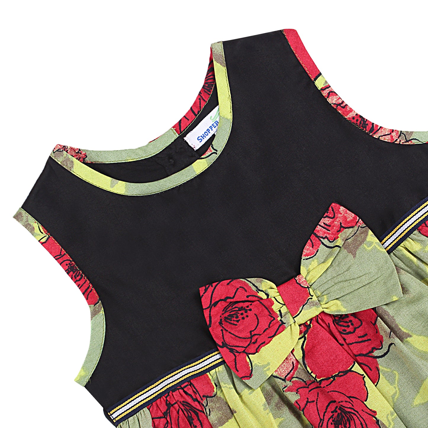 ShoppereTree Green Floral Printed Dress