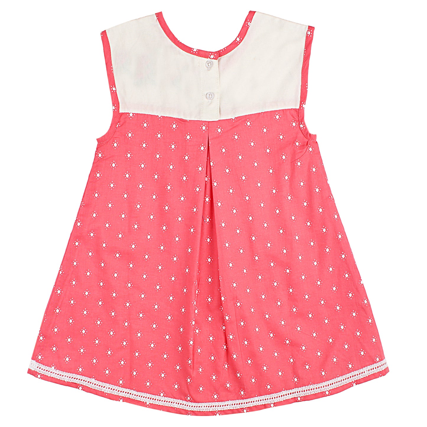 Shoppertree Rose Color Printed Aline Dress