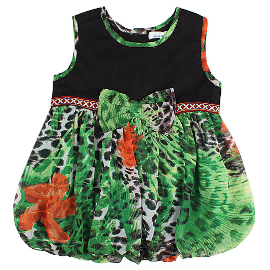 Shoppertree Sleeveless Printed balloon Dress