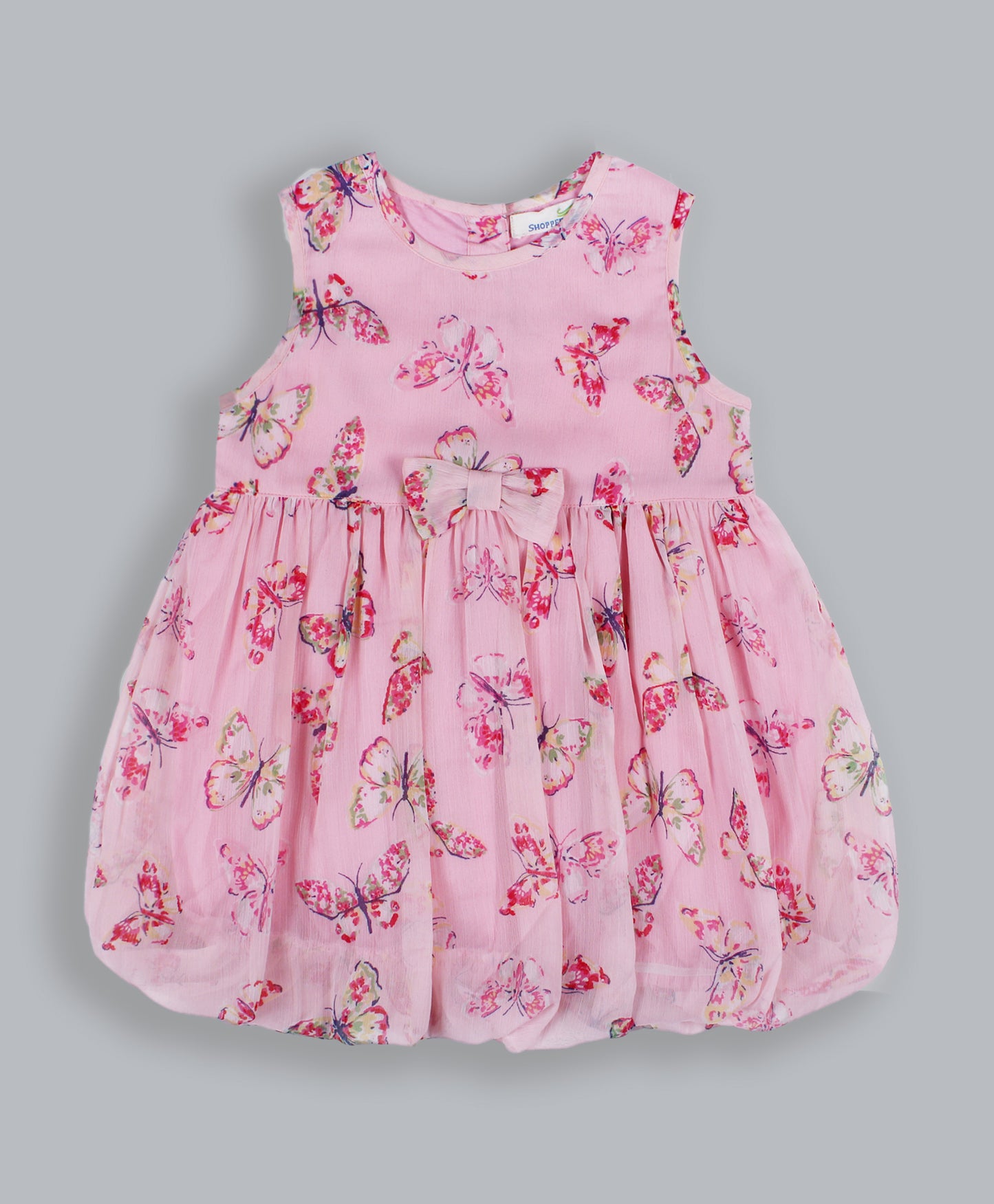 Shoppertree Multicolor Printed Dress for girl's