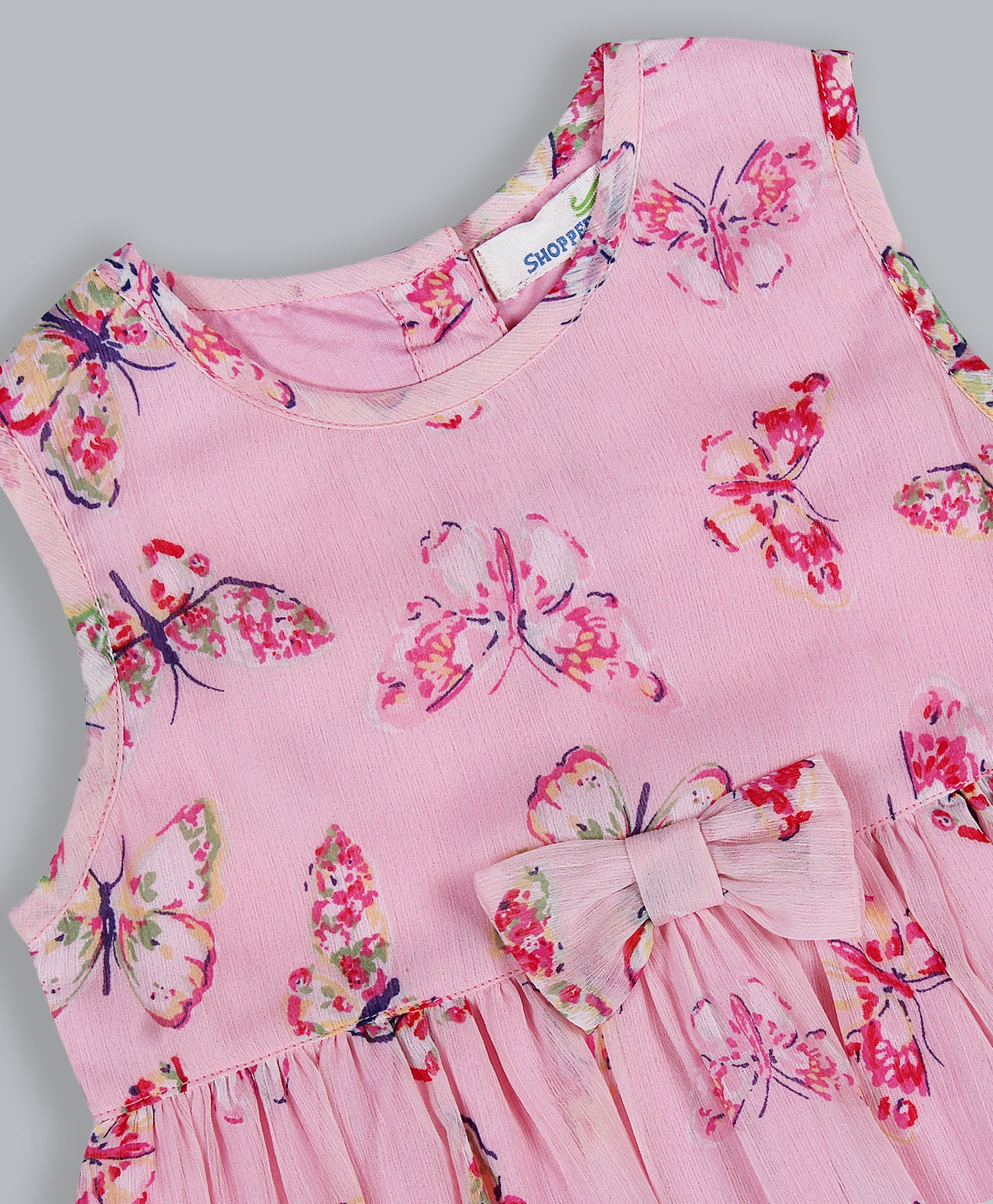 Shoppertree Multicolor Printed Dress for girl's