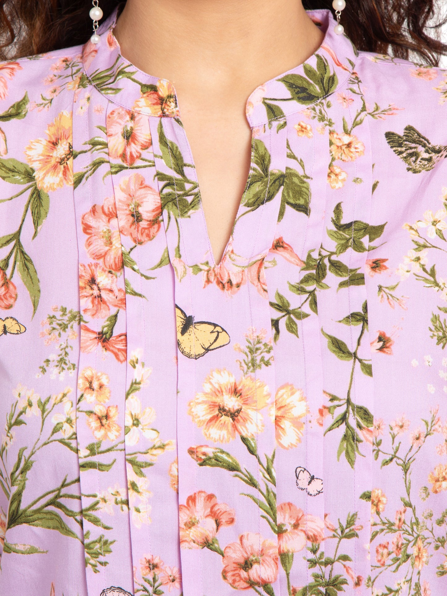 Shoppertree Rayon Multicolor Printed Top