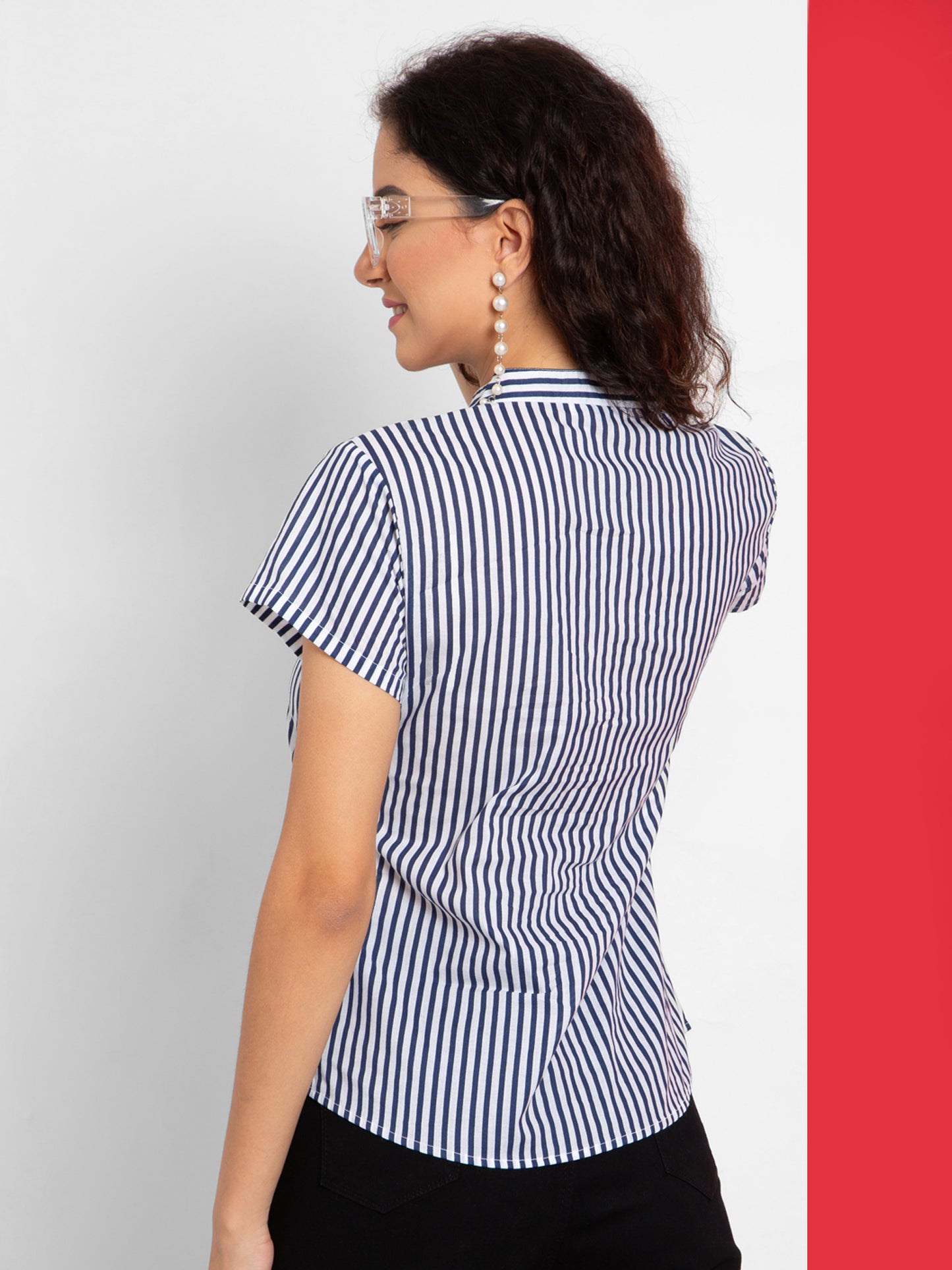 Shoppertree Pure Cotton Striped Top