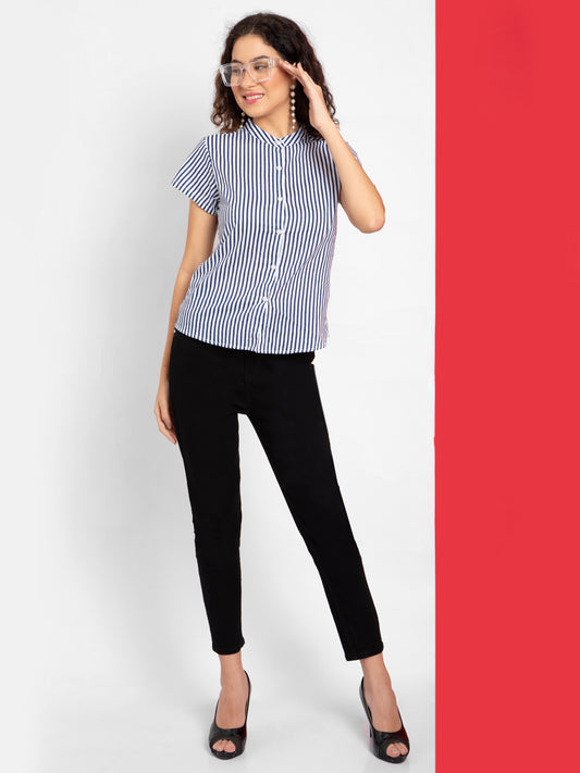 Shoppertree Pure Cotton Striped Top