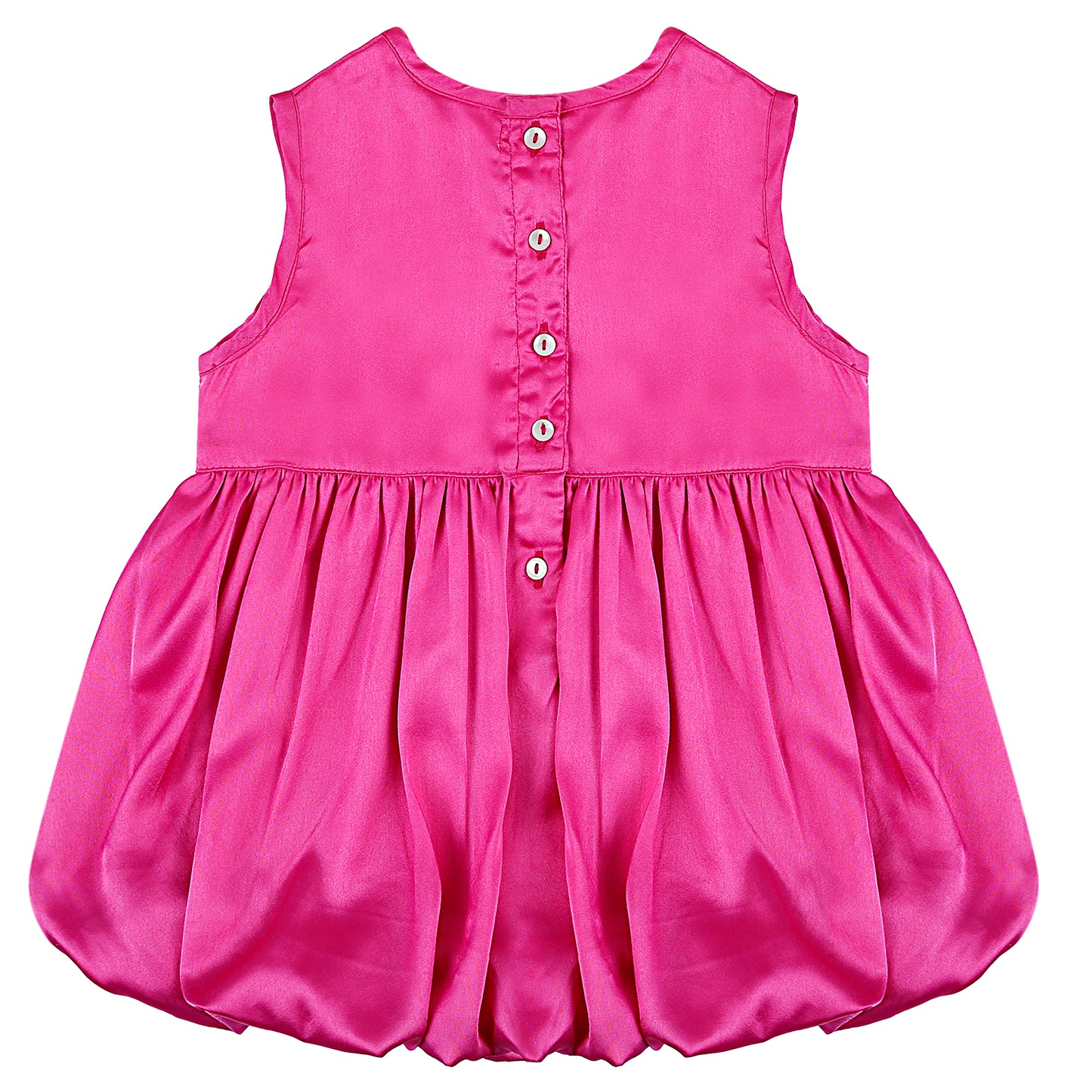 SHOPPERTREE Rani Pink Embellished Satin Party Dress