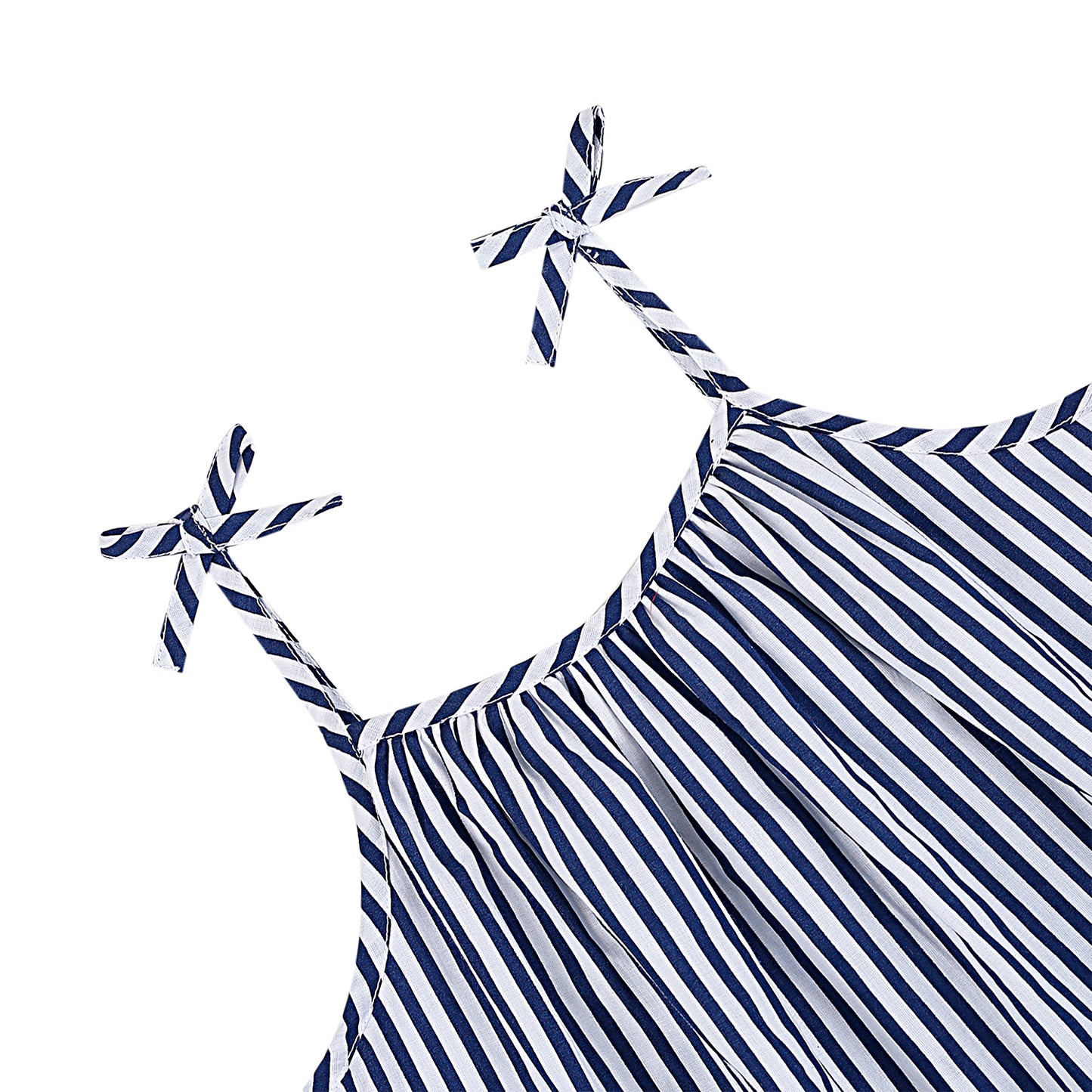 Shoppertree Blue Striped A-line dress