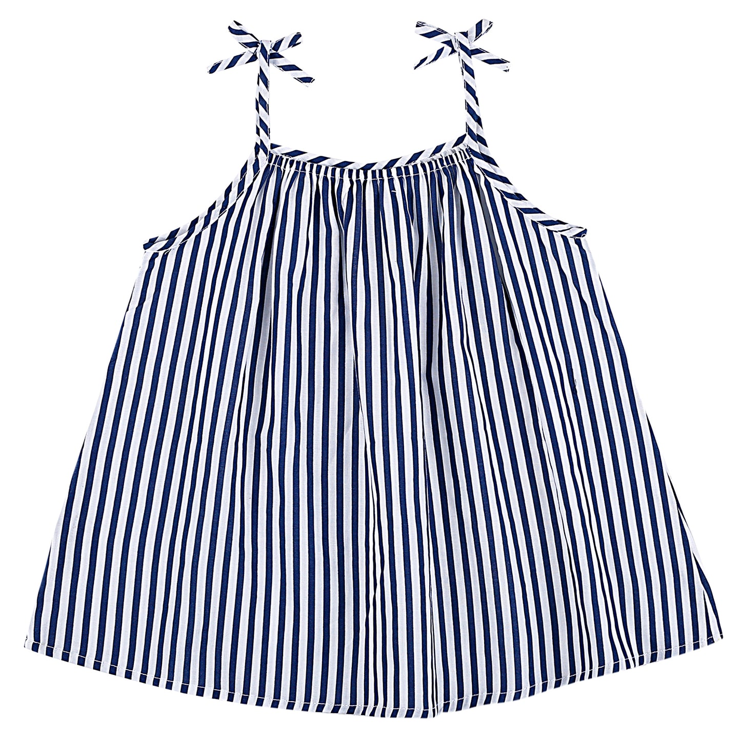 Shoppertree Blue Striped A-line dress