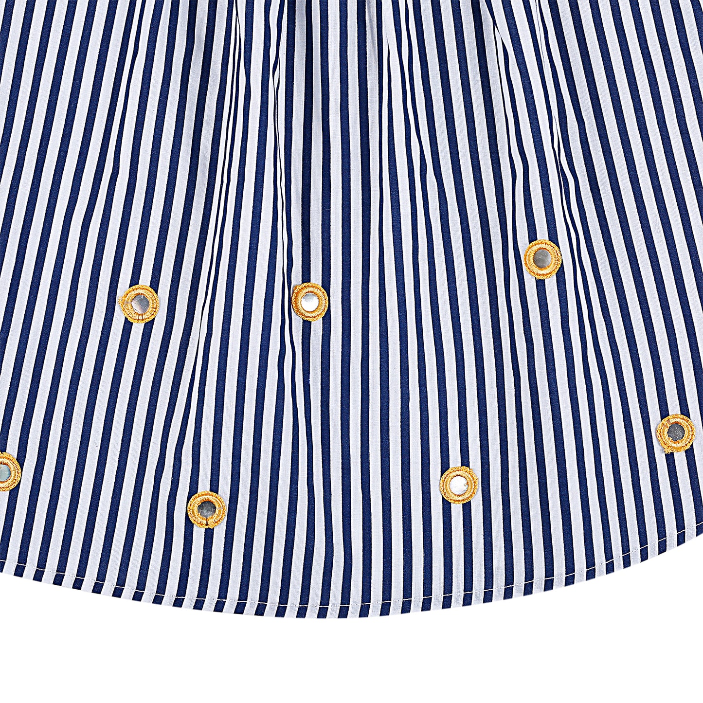 Shoppertree Blue Striped A-line dress