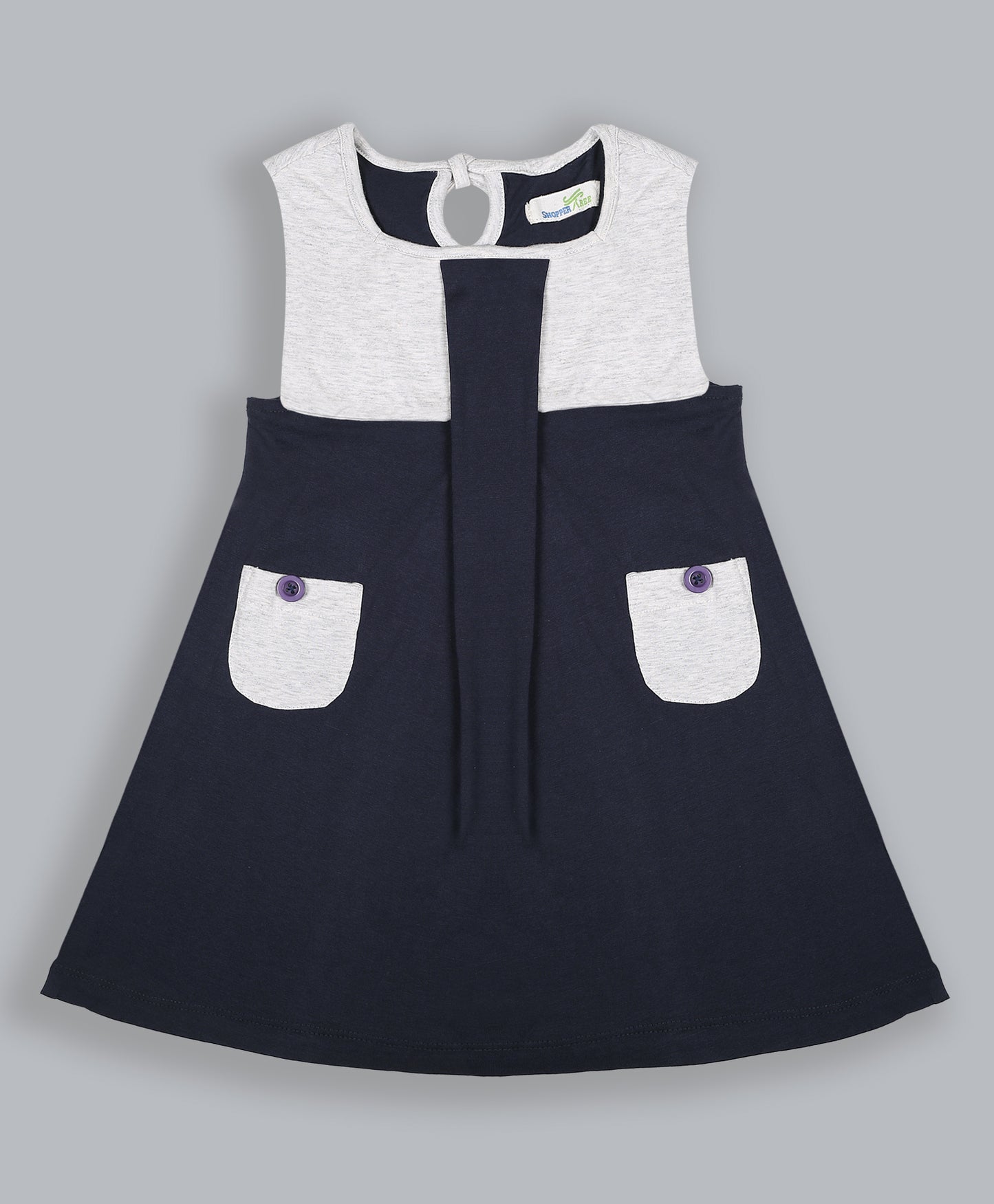 ShopperTree Navy Blue Casual Dress