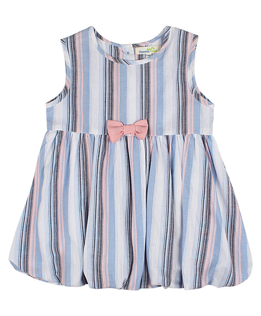 Shoppertree Striped casual dress for girl's